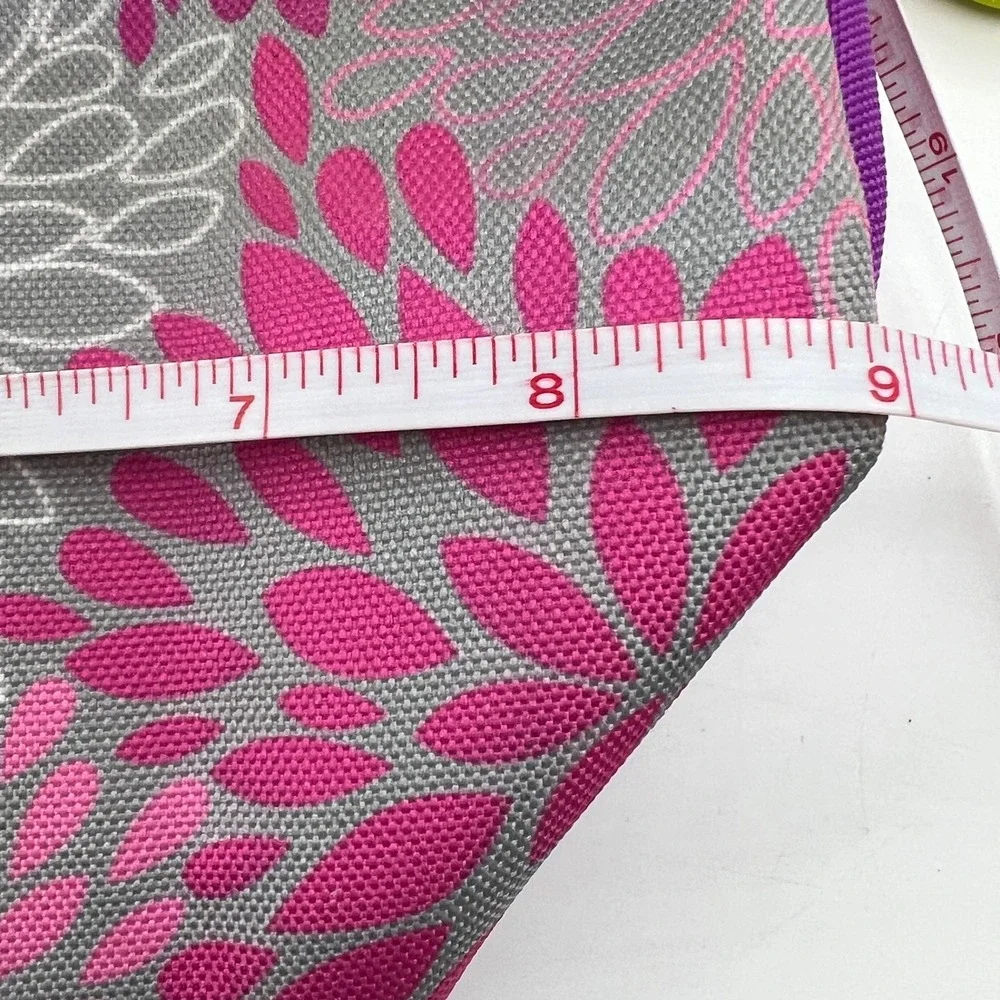 Cool Gear Purple Floral Insulated Lunch Tote Bag Pink Grey Floral Cooler Bag